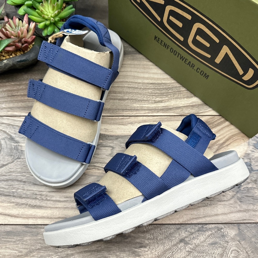 NIB Keen Elle Strappy Sport Sandal Blue Womens 8 38.5 - Picture 7 of 12